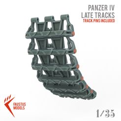 panzeriv-1.jpg Télécharger fichier STL Tank IV Late type Tracks 3d-print • Objet imprimable en 3D, FaustusModels