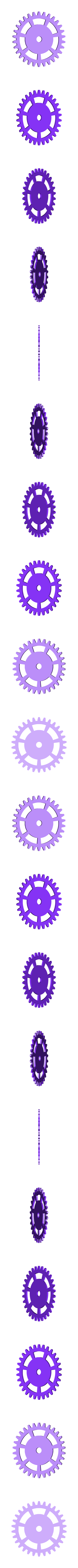 G3.STL Clock with decorative mechanism 2
