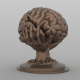 04.png Brain sculpture 3D print model