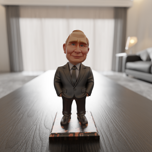 🎨 putin chibi・ 3D File for 3D printing・Cults