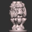 monkey164.jpg Three Wise Monkeys 3D model