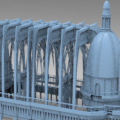 untitled.4155.png OBJ file Steam punk Stone Dragon lineage cathedral walkway・3D printer design to download