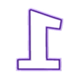 n1.obj CUTTER NUMBERS - COOKIE CUTTER NUMBERS