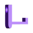 CPAPHookCustomBumpOnEdge.stl CPAP Rotating Hose Bed Hook