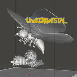 Screenshot-2022-07-26-193836.jpg Fichier STL gratuit MOTHRA LIBRE 1993 avec larve low poly・Modèle à télécharger et à imprimer en 3D