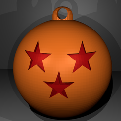 dragonball.png STL-Datei Dragon Ball Keychain kostenlos・Design zum 3D-Drucken zum herunterladen