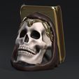 IMG_4074.jpg Phone Holder in the shape of Skull Queen
