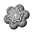 Corolla-Florentine-rosette-04.jpg Corolla flower Florentine rosette onlay relief 3D print model
