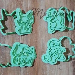 foto-set-pokemon.jpg STL file Pokemon cutter and marker set・Design to download and 3D print, MiTresde