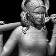 14.jpg Harley Quinn Suicide Squad Model Printing Miniature Assembly File STL-OBJ for 3D Printing two size 1: 4 for FDM-FFF 1: 10 for DLP-SLA-SLS