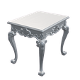 BtAeSrx.png Victorian Rectangular Side Table Shell Leaf Carved Apron Cabriole Legs STL 3D CNC Model
