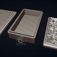 B.png V-Carved Rectangular Jewelry Box - Files for CNC and 3D Printer