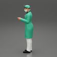 3DG-0005.jpg Male Surgeon Doctor Standing in Hospital