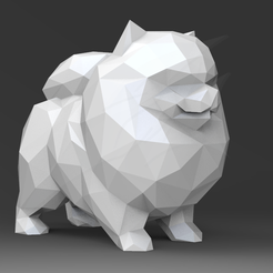 LPP.205.png Lowpoly Pomeranian STL