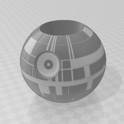 d1.png Free STL file Death Star pot・3D printable design to download