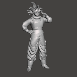 STL file Son Goku - Super Saiyan Blue & Whis Gi 👾・3D printer design to  download・Cults
