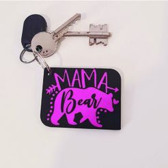 Mama-Bear-Print.jpg Keychain: Mama Bear I