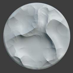 DriftedSnow-01.png Fichier 3D gratuit Basic Drifted Snow (base 25mm)・Objet à télécharger et à imprimer en 3D
