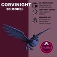 Corviknight gigamax banner.jpg STL-Datei Corvinight Gigantamax - Pokemon kostenlos・Design für 3D-Drucker zum herunterladen