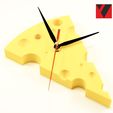 5.jpg Wall clock in the form of a slice of cheese