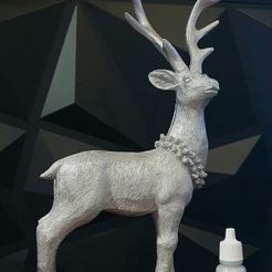 20221112_163307.jpg STL file Christmas Stag Deer・3D printing idea to download, ElasticReality
