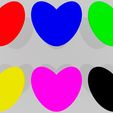 View3.jpg Colorful Hearts 3D Models Asset