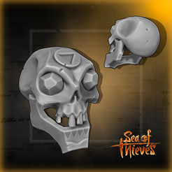 Gold_hoarder_skull_jhonny_art.png Sea of Thieves Gold Hoarders Skull 3D print model