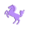 horse.stl Pferd Silhouette