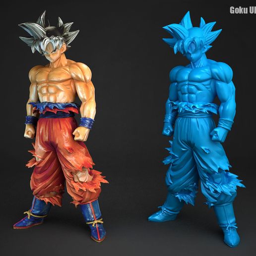 Dragon Ball Z - Goku Ultra Instinct - STL Files for 3D Print - 3D model önizlemesi