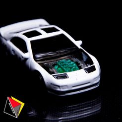 087_VG30DETT_Z32_Nissan_300ZX_R087-3.jpg Moteur VG30DETT à l'échelle 1/64 de la Nissan 300ZX de Hot Wheels.