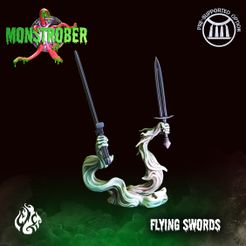 Flying-swords1.jpg Archivo 3D Espadas voladoras・Design para impresora 3D para descargar, crippledgodfoundry