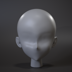Untitled_Viewport_016.png Base Mesh - Cabeza - Anime Femenino / REGALO SORPRESA