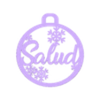salud.stl Christmas Spheres Good wishes Spanish