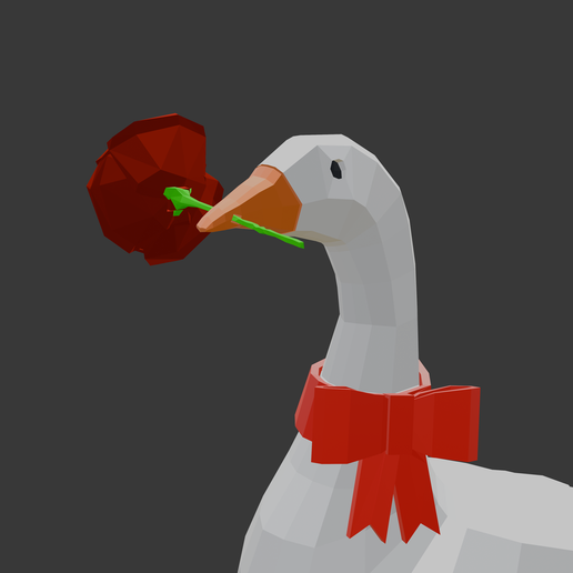 🎩 Goose・ STL File for 3D printing・Cults