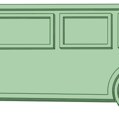 Bus-2_e.png STL file Bus 1 100mm cookie cutter・Model to download and 3D print