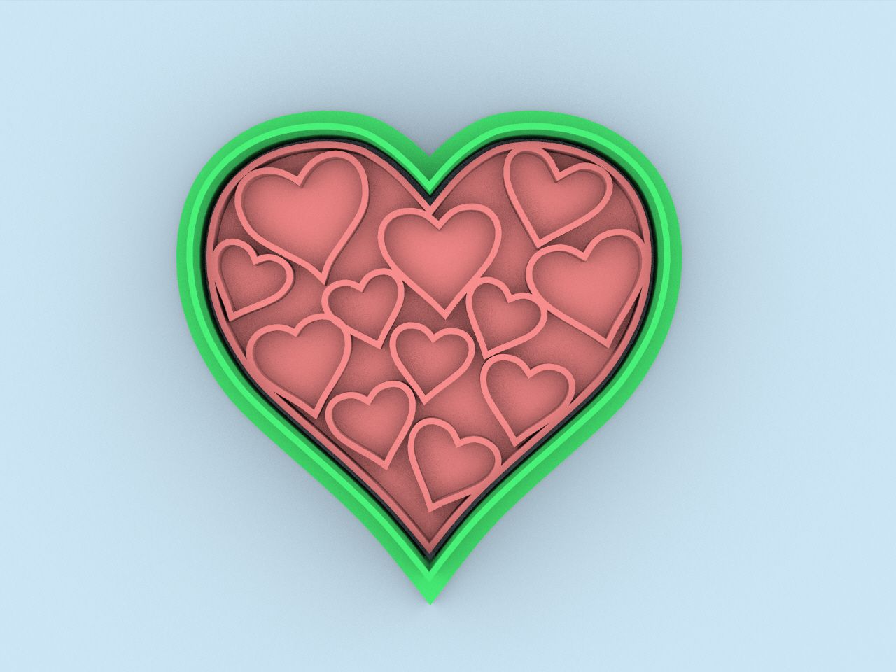 69.jpg Download STL file cortador de galletas corazones - cookie cutter hearts • Design to 3D print, DENA
