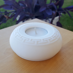 TLH8.png STL file DONUT T-LIGHT・3D printer model to download