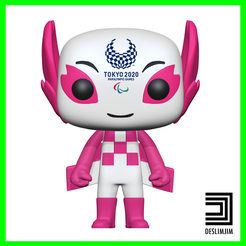 tokyo-2020-00.png Archivo 3D Mascote Paraolimpíadas Graxaim Rosa Someity - Japan 2020 Olympics Mascot Funko Pop・Modelo para descargar y imprimir en 3D