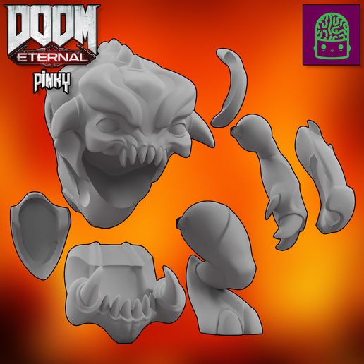 5.jpg STL file DOOM ETERNAL PINKY SPECTRE COLLECTIBLE FIGURINE HIGH RES CUSTOM MODEL・Model to download and 3D print, ThatJoshGuy