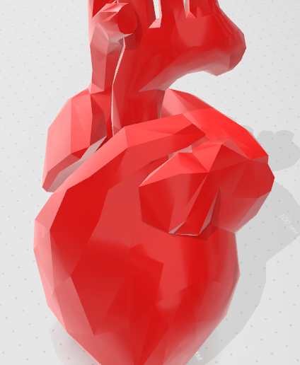 heart shaped vessel - 3D model önizlemesi