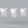 Hair_Pins_PSD_1.png Hair Accessories 3D STL Bundle - 11 Hair Sticks, Pins, and Combs Models for Resin Printing (Digital Download)