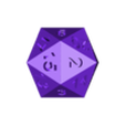 isocaedro.stl Isohedron die (20 faces).