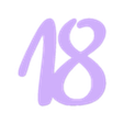 _18.stl 18 years Happy Birthday