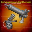 1.jpg Jinx Zapcannon - Chomper LOL league of legends - Fan Art 3D print model
