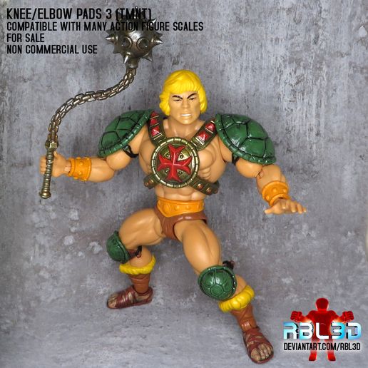 Knee-Elbow-Pads-3-TNMT-1.jpg Knee/Elbow Pads pack 3 (TMNT)