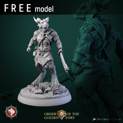 Free-model_january_2023.png Free 3D file Kobold warrior Free STL pre-supported・3D printing template to download