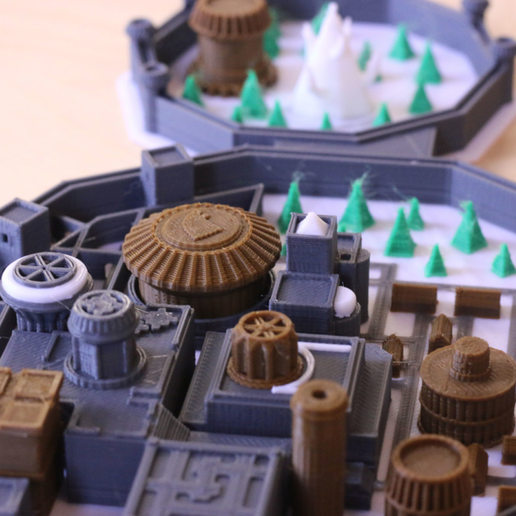 Free STL file Multi-Color Winterfell Game of Thrones・3D printing idea ...