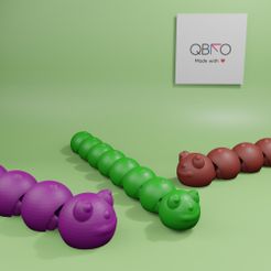 worm.jpg Fichier STL Ver flexible・Design pour imprimante 3D à télécharger
