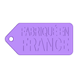 fab en france pno blanc.STL logo made in France, Made In France logo