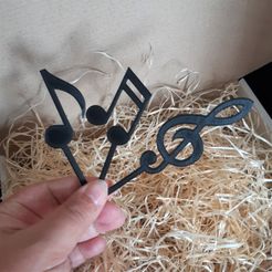 Noty-sada.jpg Notes and treble clef cake topper